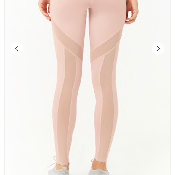 Active Sheer Mesh Panel Leggings - Picture 6 of 6